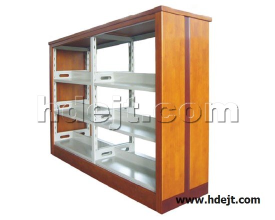點(diǎn)擊查看商品:高檔三層雙面雙柱鋼木書架